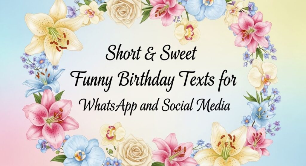 Short & Sweet Funny Birthday Texts for WhatsApp and Social Media