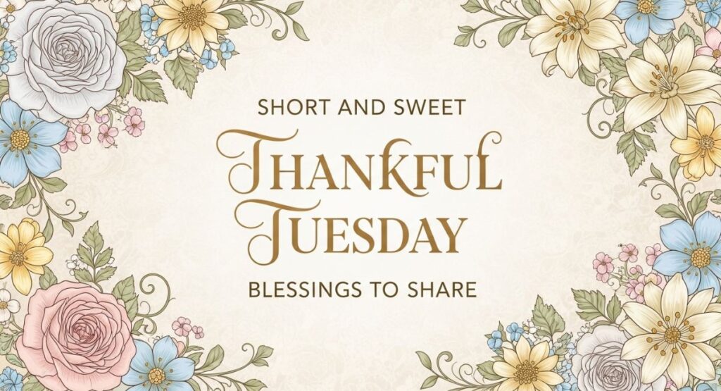 Short and Sweet Thankful Tuesday Blessings to Share