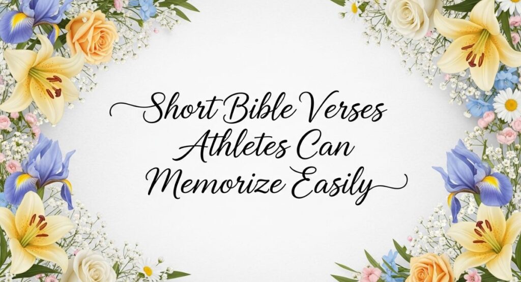 Short Bible Verses Athletes Can Memorize Easily