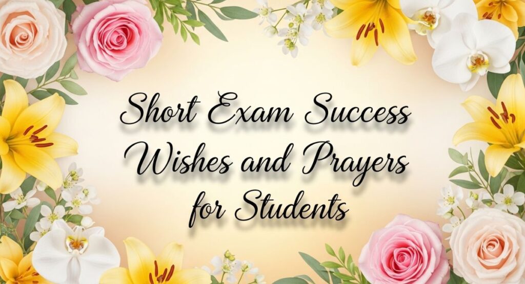 Short Exam Success Wishes and Prayers for Students
