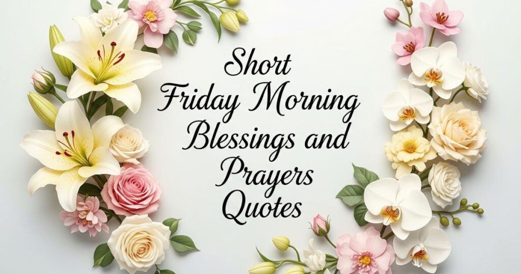 Short Friday Morning Blessings and Prayers Quotes