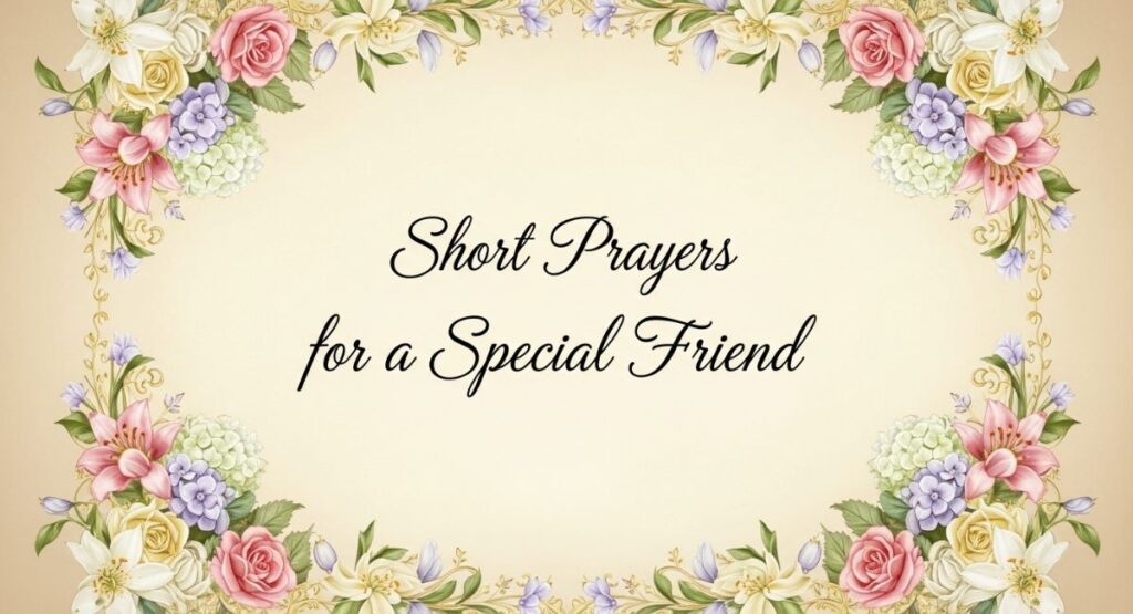 Short Prayers for a Special Friend