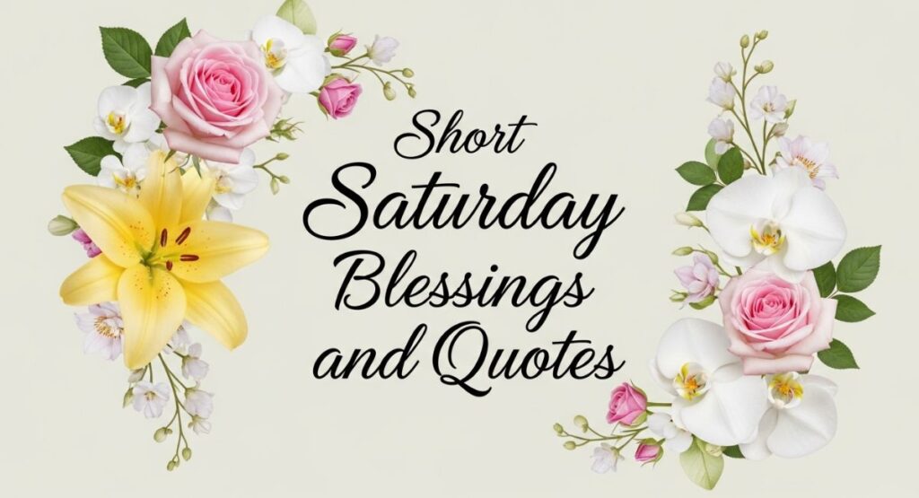 Short Saturday Blessings and Quotes