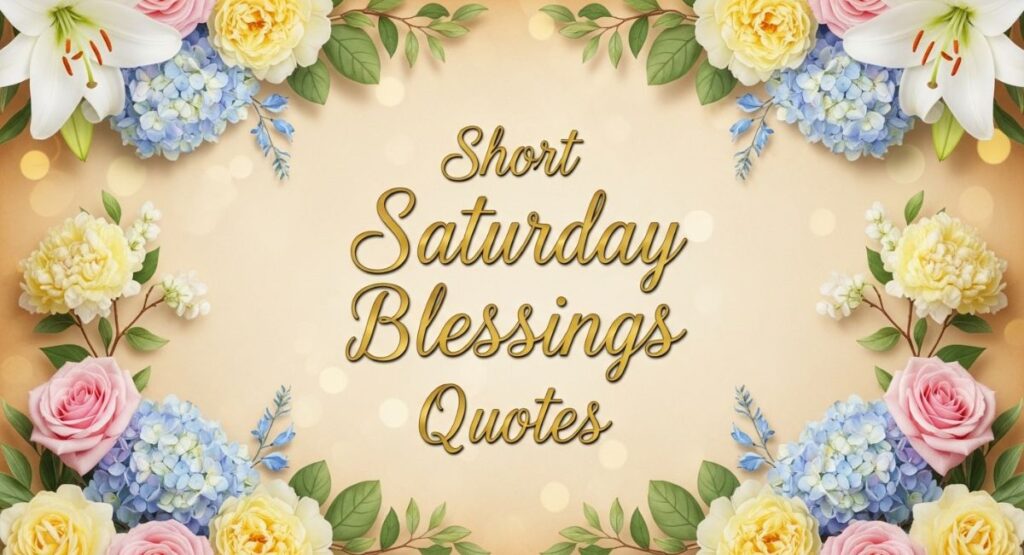 Short Saturday Blessings Quotes