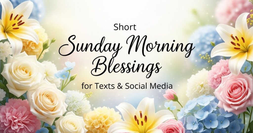 Short Sunday Morning Blessings for Texts & Social Media