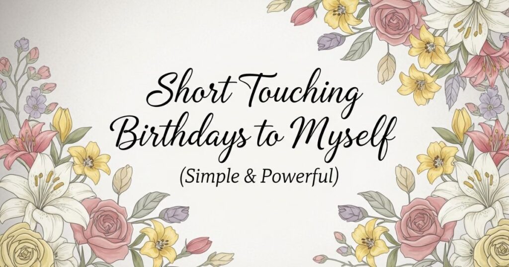 Short Touching Birthday Messages to Myself (Simple & Powerful)