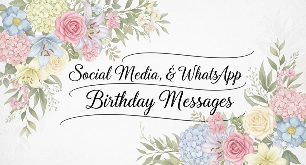 Social Media, Cards & WhatsApp Birthday Messages