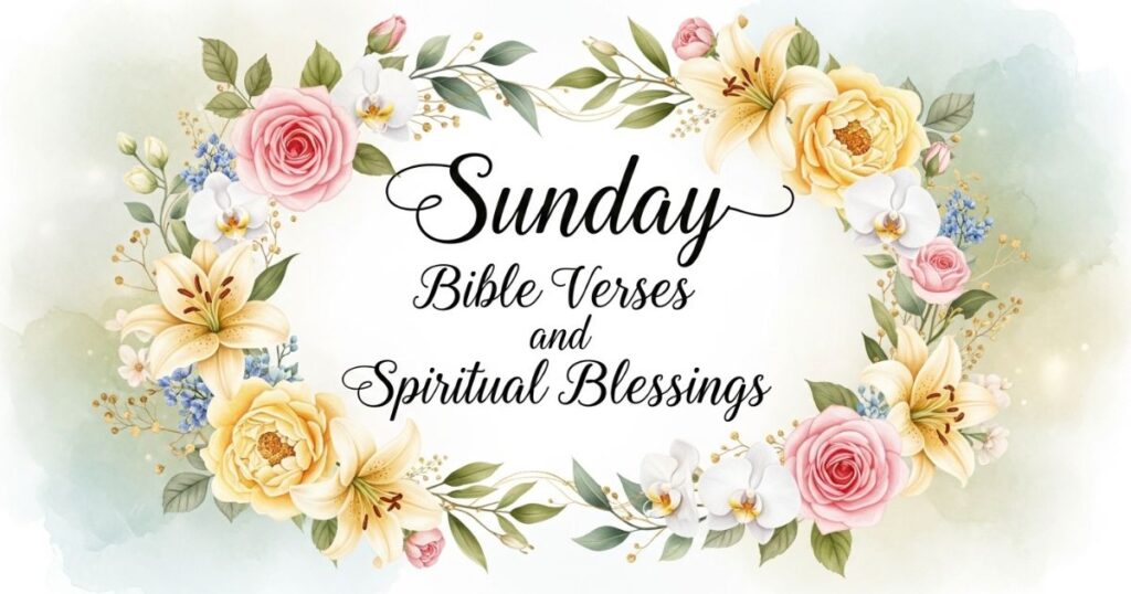 Sunday Bible Verses and Spiritual Blessings