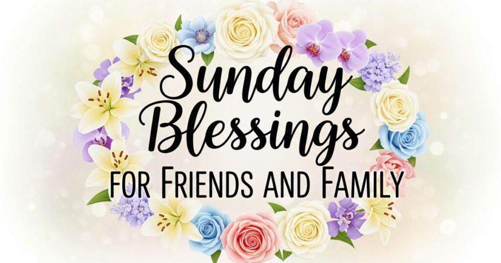 Sunday Blessings for Friends and Family