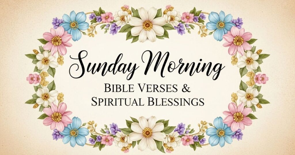 Sunday Morning Bible Verses & Spiritual Blessings