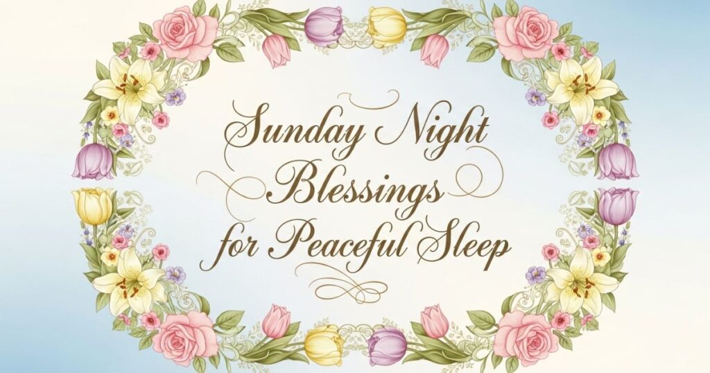 Sunday Night Blessings for Peaceful Sleep