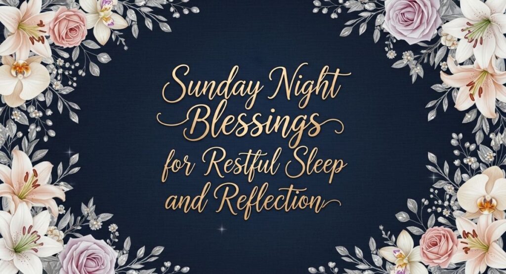 Sunday Night Blessings for Restful Sleep and Reflection
