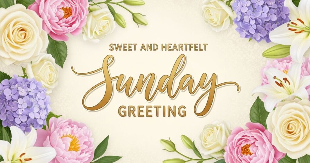 Sweet and Heartfelt Sunday Greeting