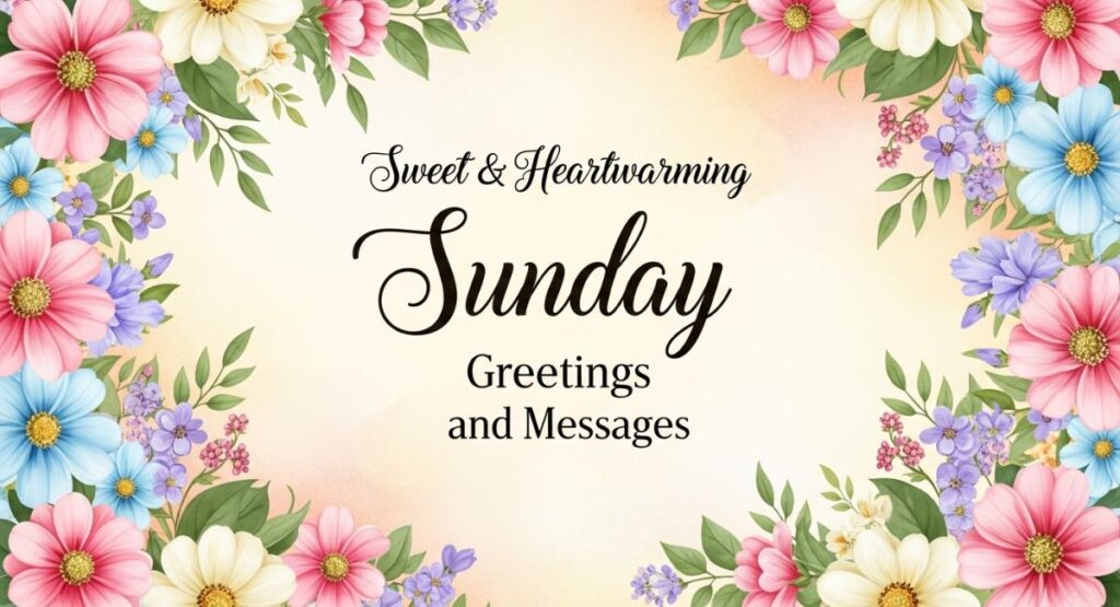 Sweet & Heartwarming Sunday Greetings and Messages