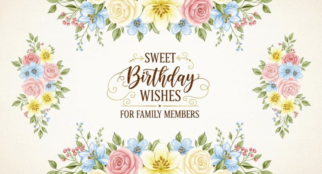 Sweet Birthday Wishes for Family Members