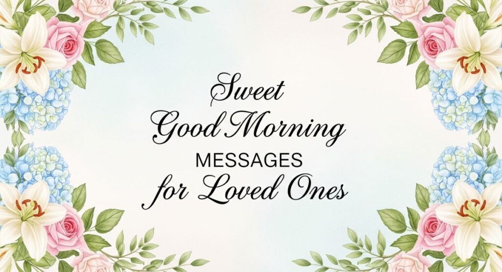 Sweet Good Morning Messages for Loved Ones
