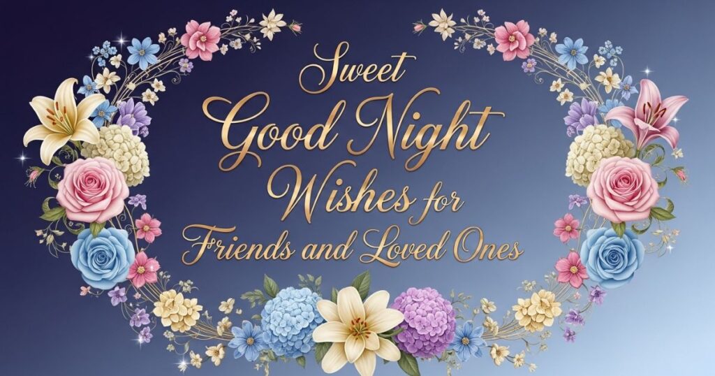 Sweet Good Night Wishes for Friends and Loved Ones