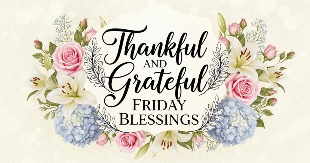 Thankful and Grateful Friday Blessings