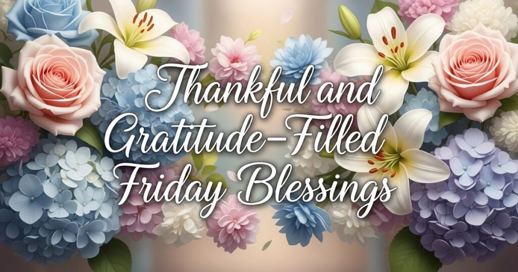 Thankful and Gratitude-Filled Friday Blessings