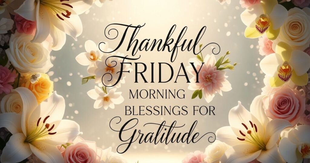 Thankful Friday Morning Blessings for Gratitude