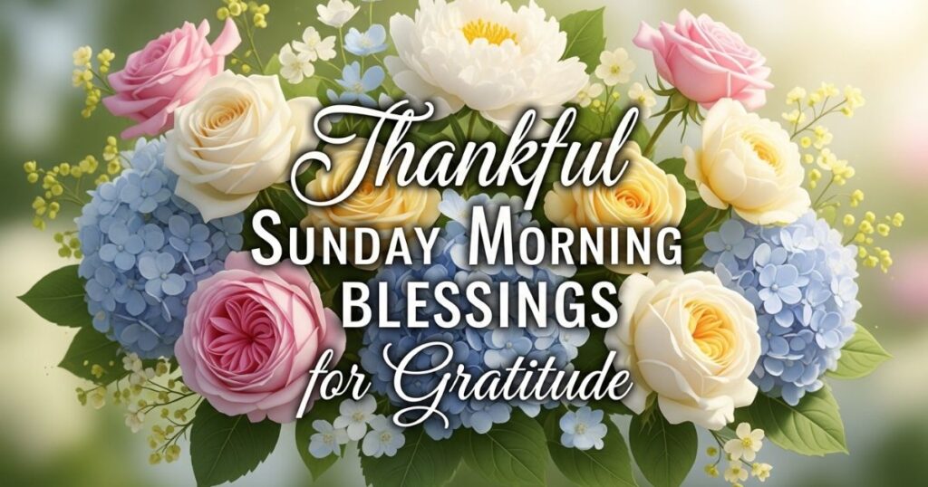 Thankful Sunday Morning Blessings for Gratitude