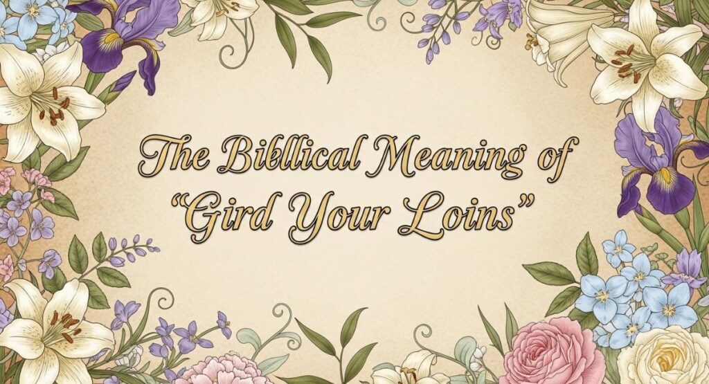 The Biblical Meaning of “Gird Your Loins”