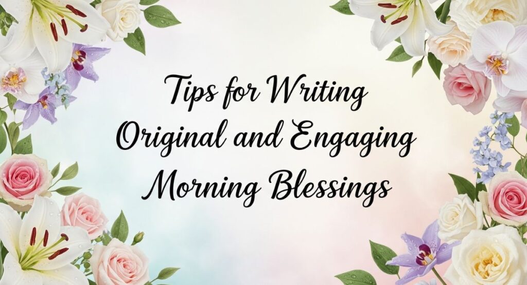 Tips for Writing Original and Engaging Morning Blessings