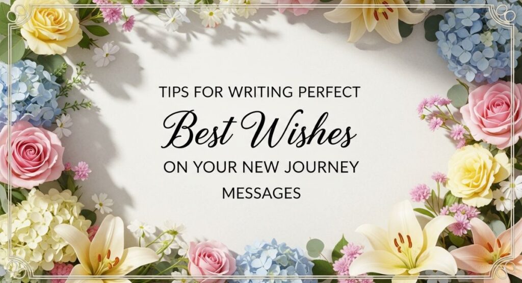 Tips for Writing Perfect Best Wishes on Your New Journey Messages