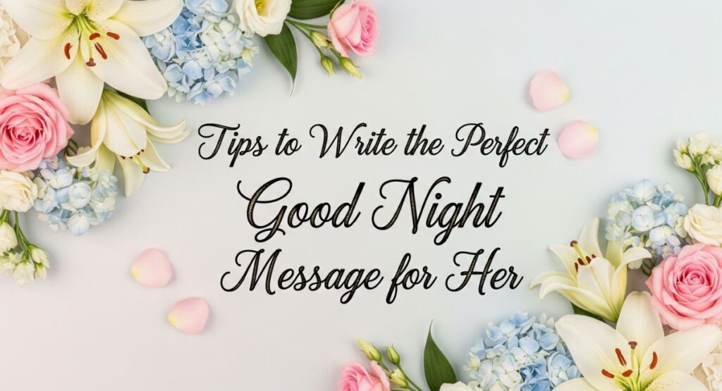Tips to Write the Perfect Good Night Message for Her