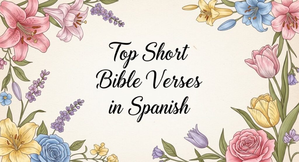 Top Short Bible Verses in Spanish