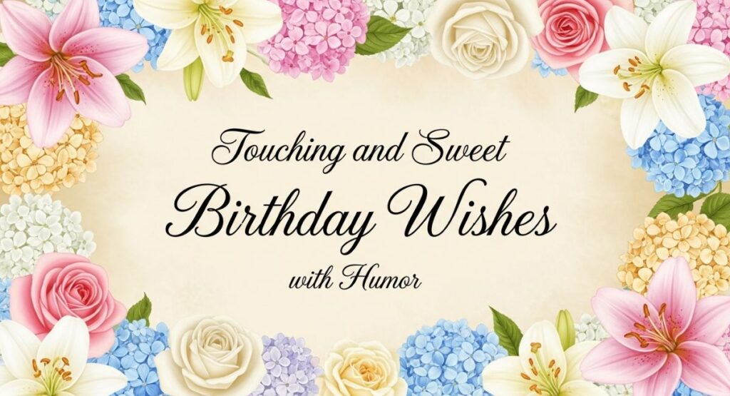 Touching and Sweet Birthday Wishes with Humor