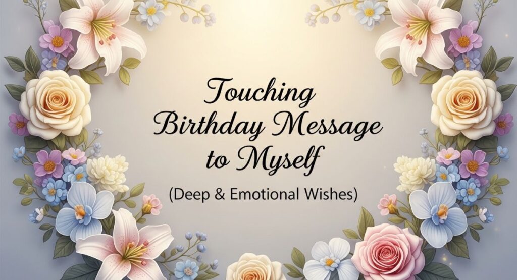 Touching Birthday Message to Myself (Deep & Emotional Wishes)