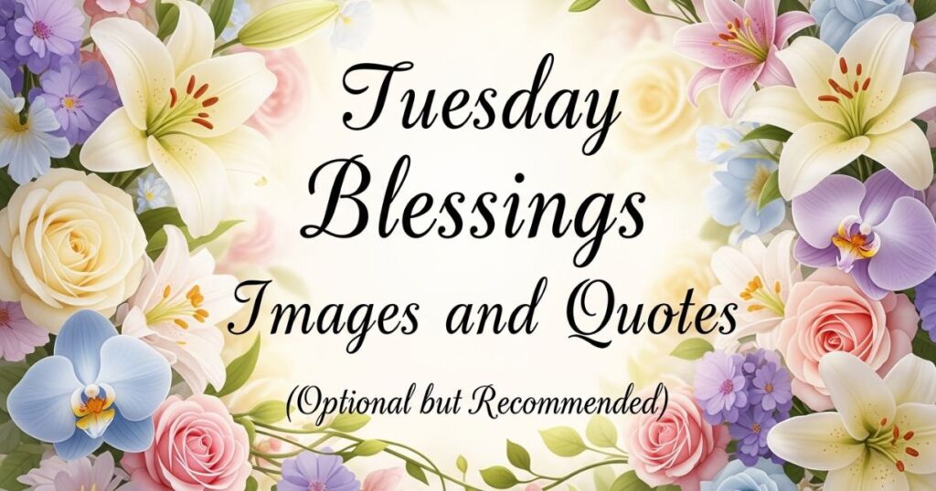 Tuesday Blessings Images and Quotes (Optional but Recommended)