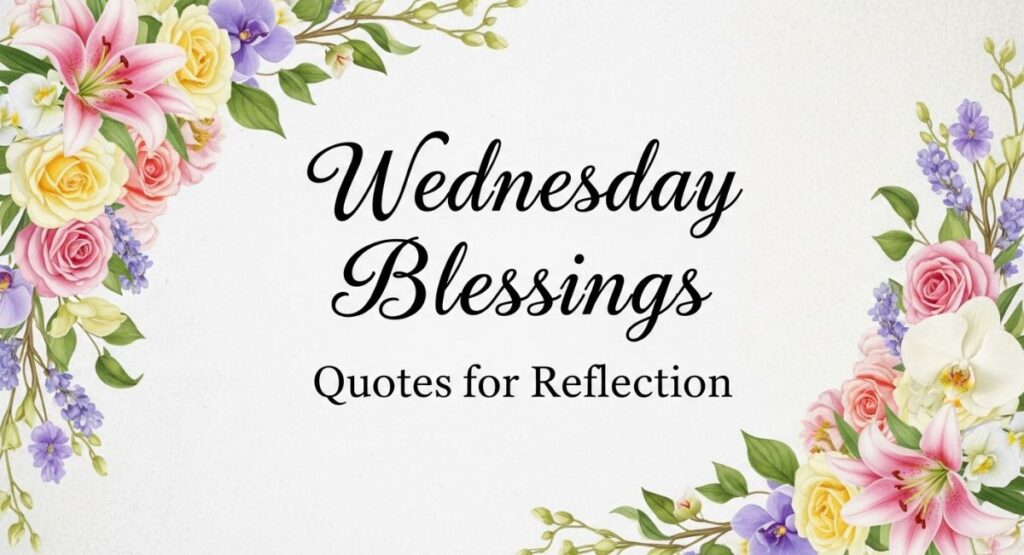Wednesday Blessings Quotes for Reflection