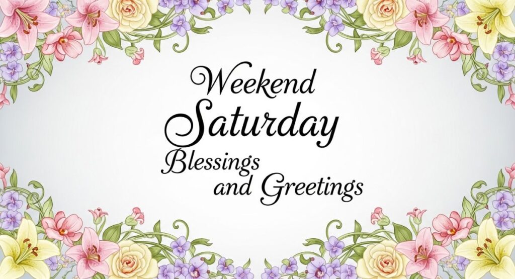 Weekend Saturday Blessings and Greetings