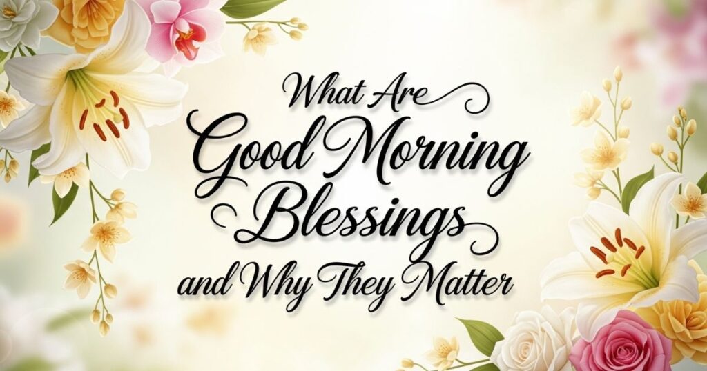 What Are Good Morning Blessings and Why They Matter