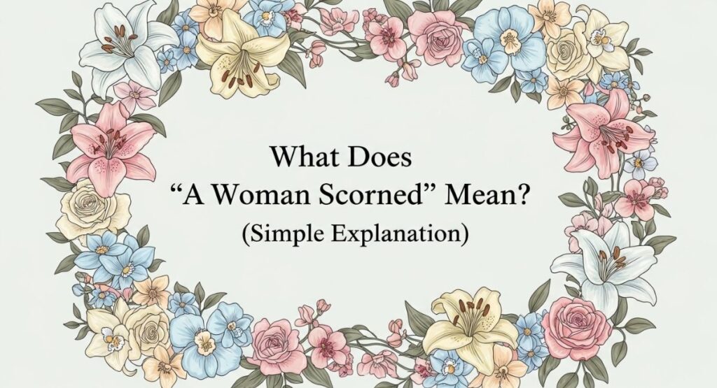 What Does “A Woman Scorned” Mean? (Simple Explanation)