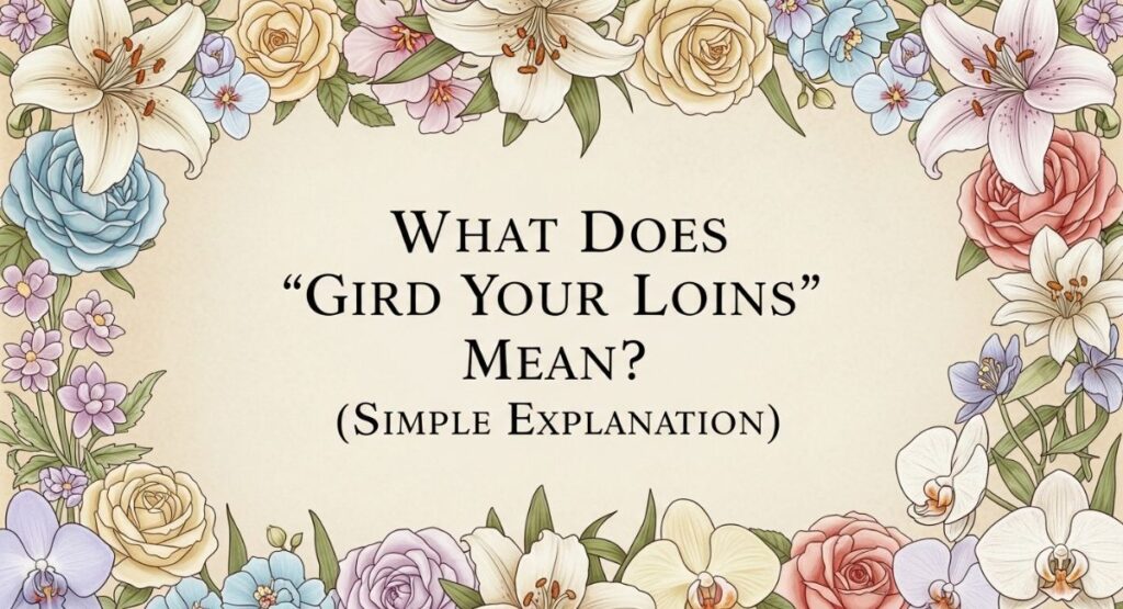 What Does “Gird Your Loins” Mean? (Simple Explanation)