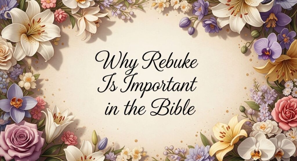 Why Rebuke Is Important in the Bible