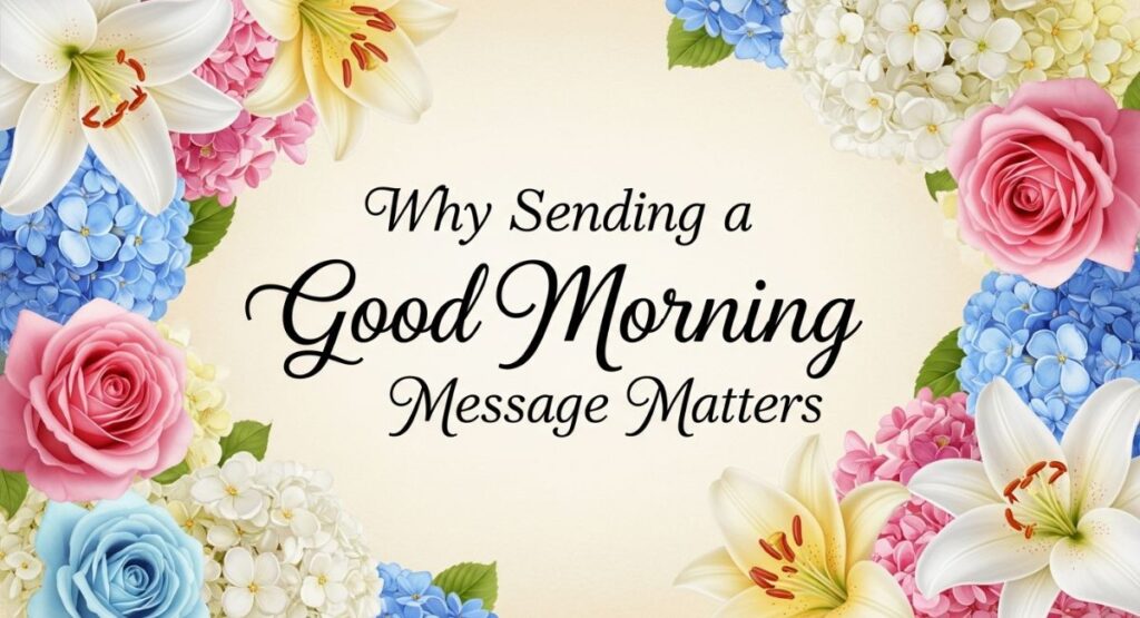 Why Sending a Good Morning Message Matters