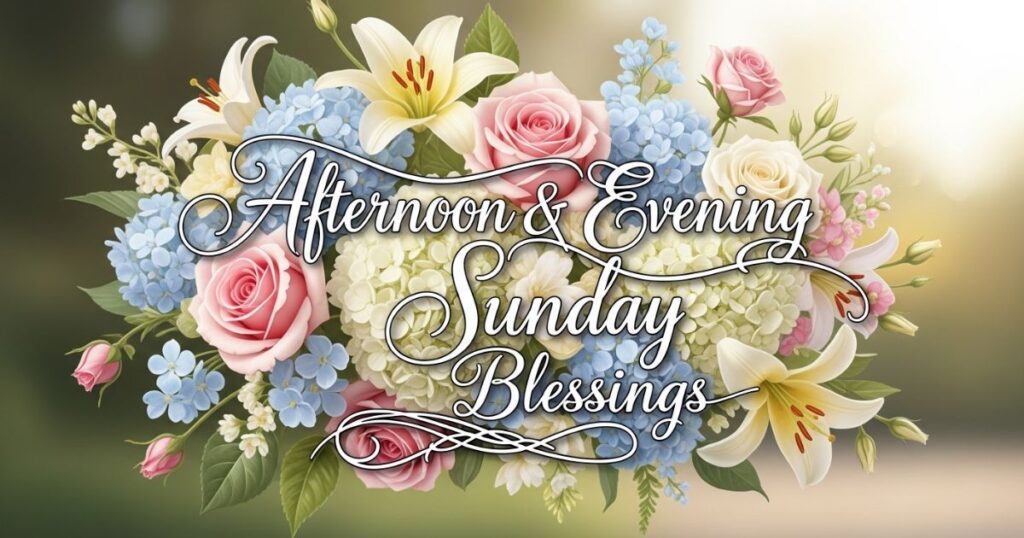 Afternoon & Evening Sunday Blessings
