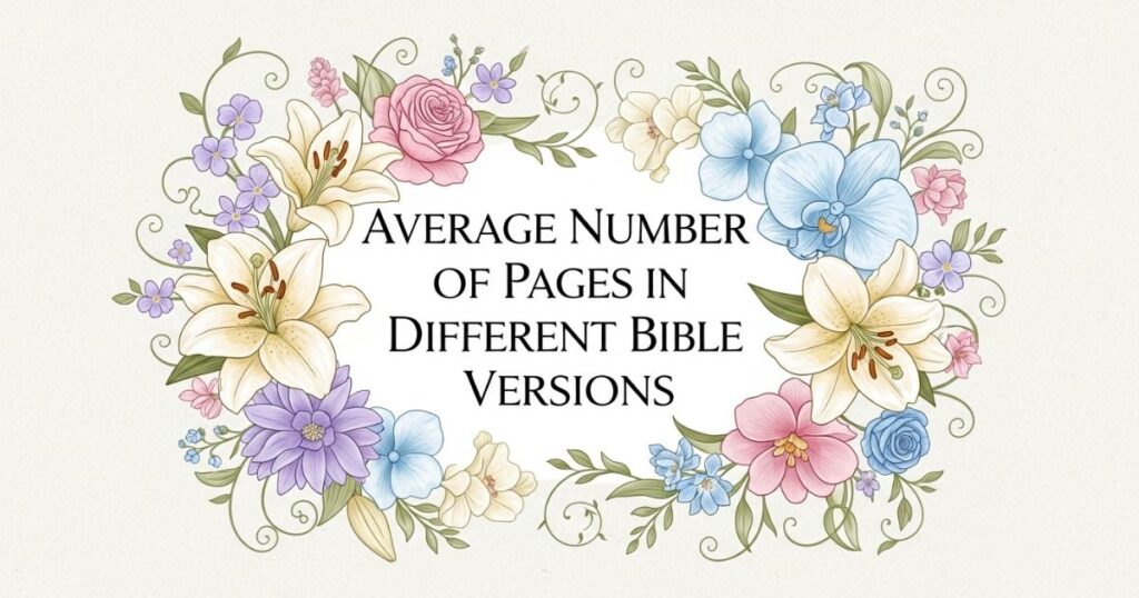 Average Number of Pages in Different Bible Versions