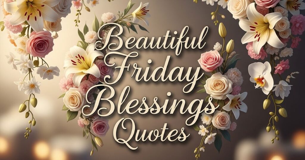 Beautiful Friday Blessings Quotes