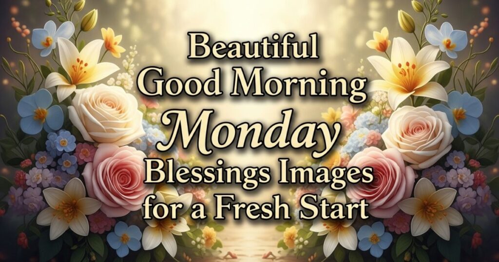 Beautiful Good Morning Monday Blessings Images for a Fresh Start