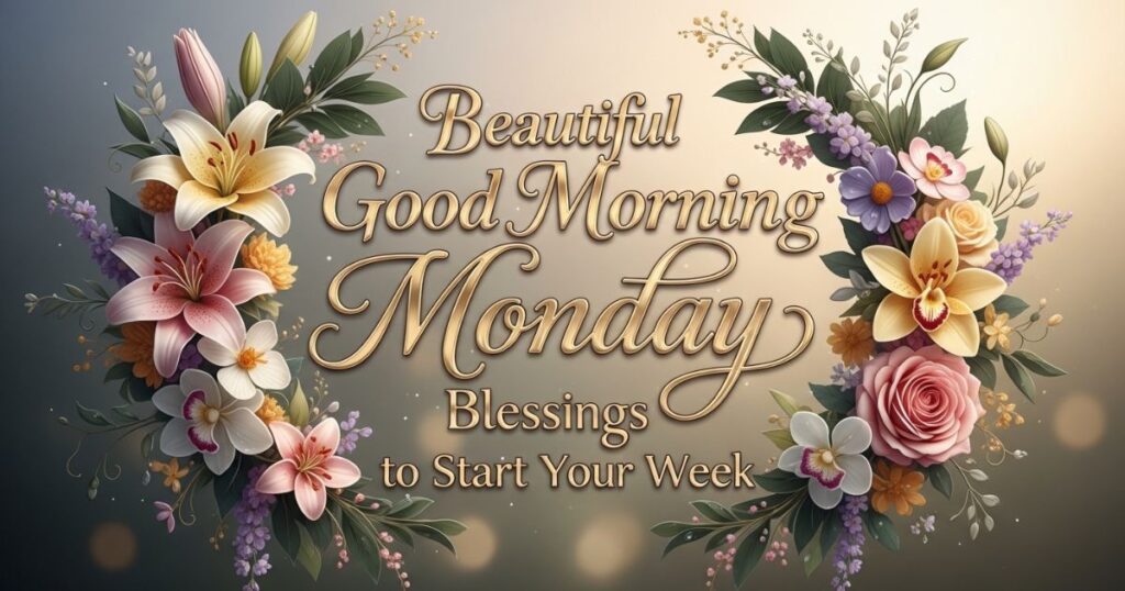 Beautiful Good Morning Monday Blessings to Start Your Week