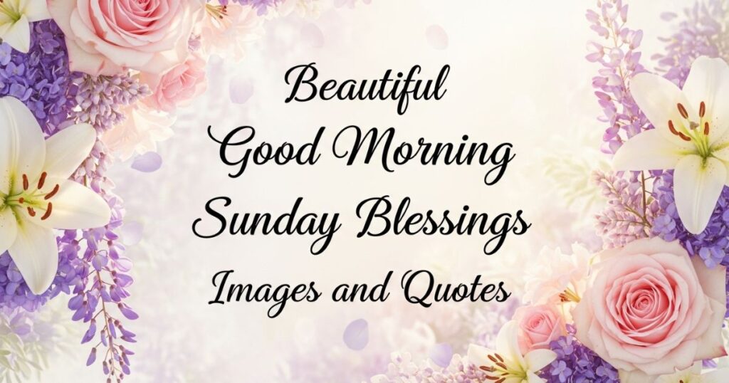 Beautiful Good Morning Sunday Blessings Images and Quotes