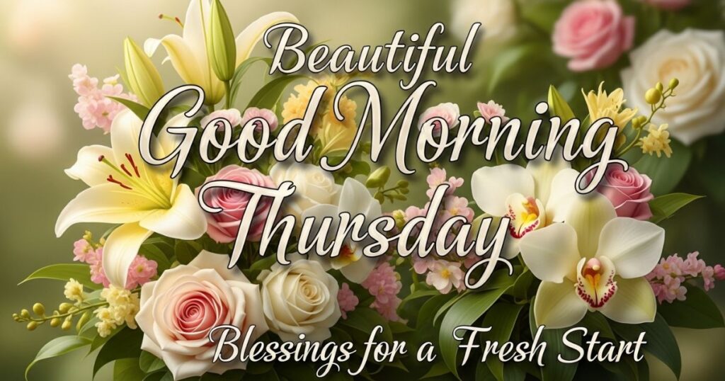 Beautiful Good Morning Thursday Blessings for a Fresh Start