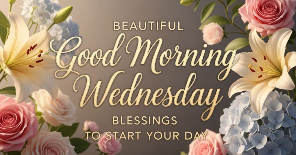 Beautiful Good Morning Wednesday Blessings to Start Your Day