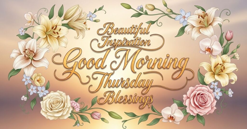 Beautiful Inspiration Good Morning Thursday Blessings