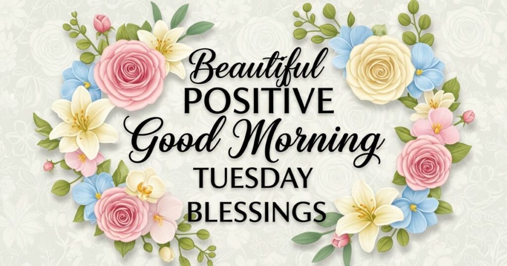 Beautiful Positive Good Morning Tuesday Blessings